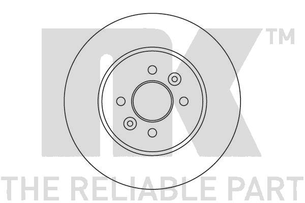 NF PARTS Тормозной диск 203941NF